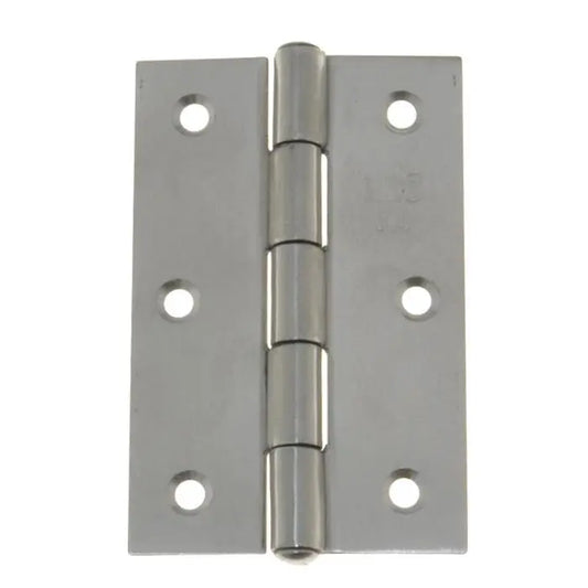 304 Grade Stainless Steel Butt Hinge 6 Hole 75x50x1.5mm PAIR