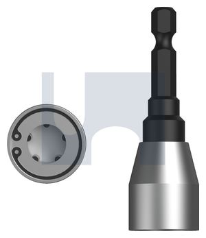 Allthread Installation Socket Bit Suits 1/4" Quick change drive.