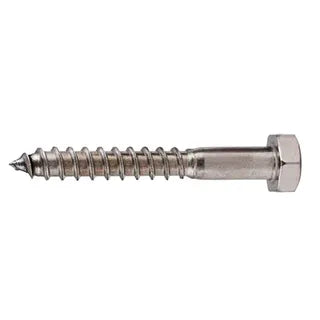 316 Grade Stainless Steel Hex Coach Screws