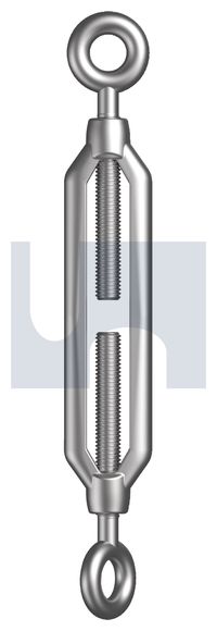 316 Marine Grade Stainless Steel Open Body Turnbuckle Eye / Eye