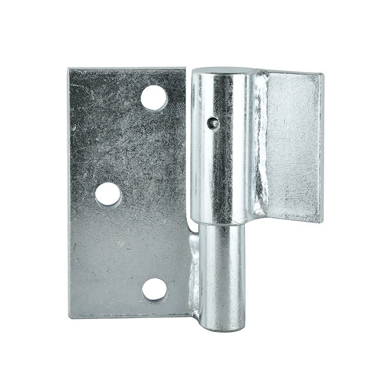 Butt & Weld-On Strap Hinge - Pair of Left 16mm Pin Galvanised