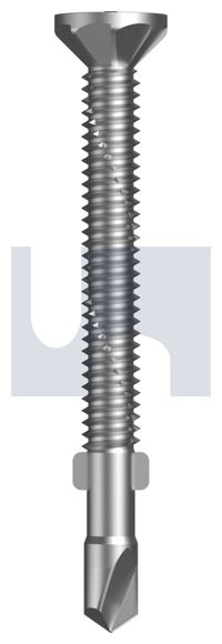 WING TEKS Countersunk Rib Head Square Drive Screws