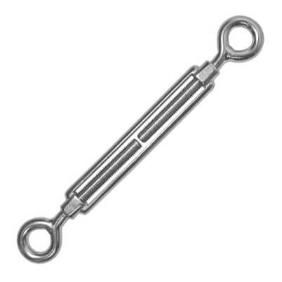 316 Marine Grade Stainless Steel Open Body Turnbuckle Eye / Eye