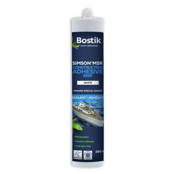 BOSTIK / SIMPSON MARINE Construction Adhesive 300g CARTRIDGE WHITE