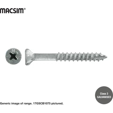 Galvanised Type 17 Square Drive Decking Screw