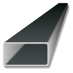 ALUMINIUM RHS 50x25 x 1.6 Mill Finish 4 Metre Length  -Great as a Straight Edge