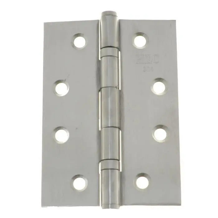 304 Grade Stainless Steel Butt Hinge 8 Hole 100x70x2mm PAIR